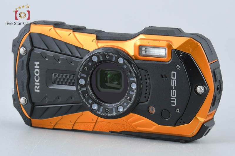 ⭐️RICOH WG-50 オレンジ Amazon | RICOH 防水デジタルカメラ RICOH WG-50 オレンジ 防水