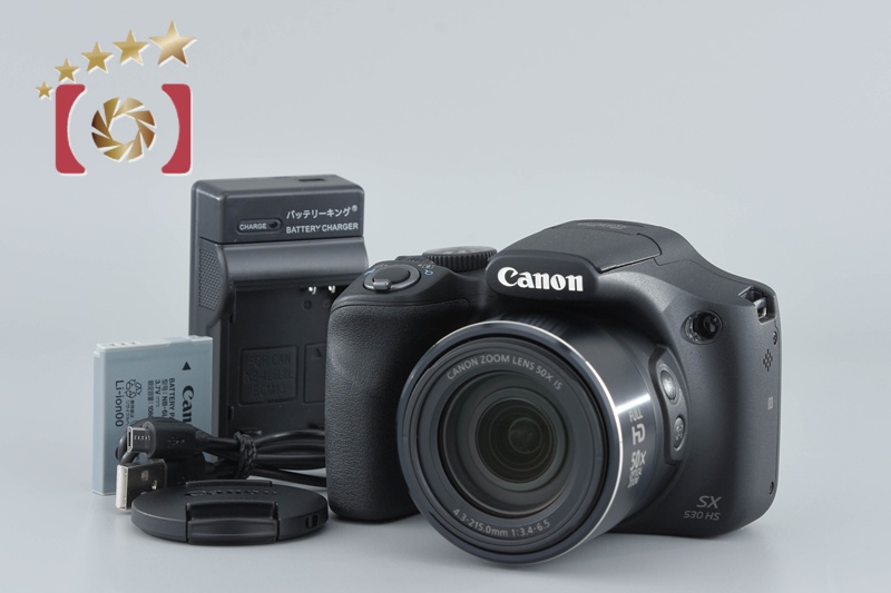 Canon 5.0 通電動作確認済カメラ 中古】Canon キヤノン PowerShot SX530 HS ブラック コンパクト