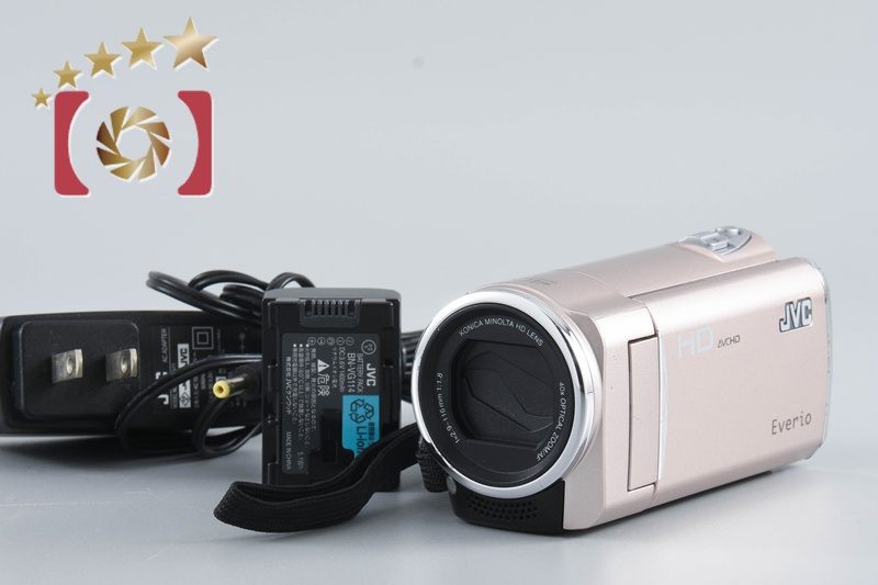 中古】JVC ケンウッド Everio GZ-HM670-N ピンクゴールド