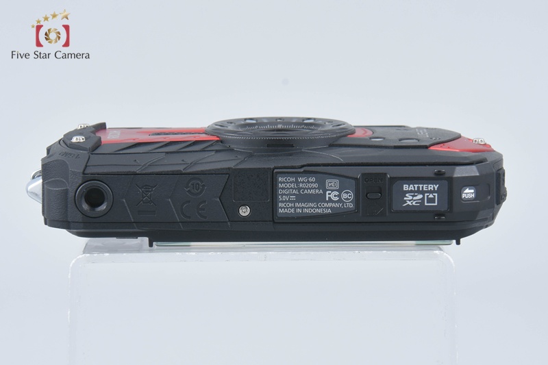 中古】RICOH リコー PENTAX ペンタックス WG-60 レッド 防水