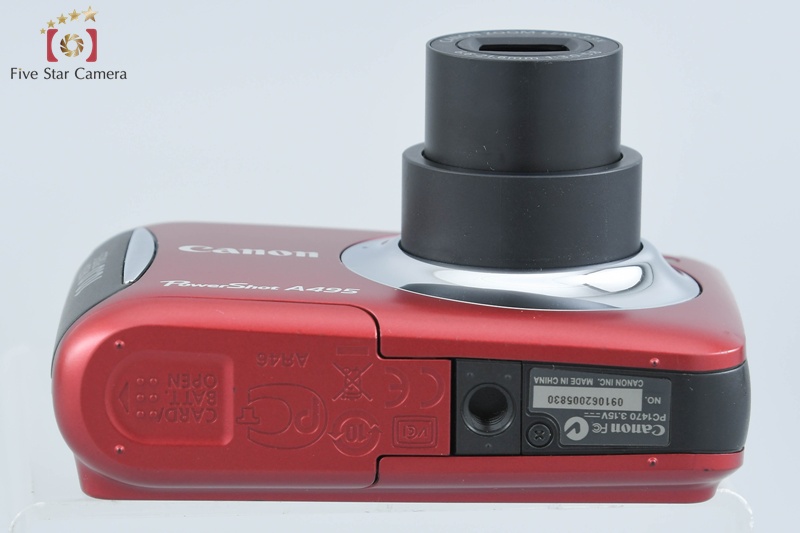 中古】Canon キヤノン PowerShot A495 レッド コンパクト