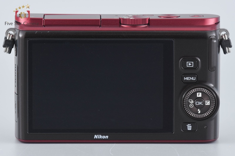 【ジャンク品】　Nikon NIKON 1 J3 ワインレッド 中古】Nikon ニコン 1 J3 レッド 小型10倍ズームキット