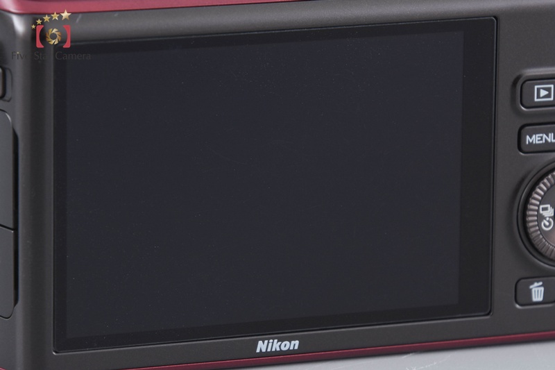 【ジャンク品】　Nikon NIKON 1 J3 ワインレッド 中古】Nikon ニコン 1 J3 レッド 小型10倍ズームキット