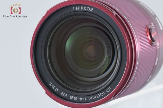 中古】Nikon ニコン 1 J3 レッド 小型10倍ズームキット
