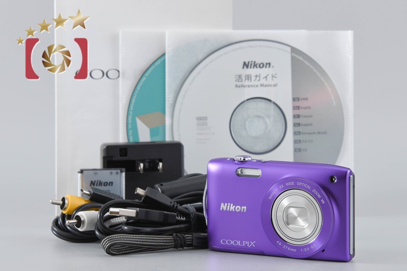 Nikon COOLPIX S3300 紫 Nikon Coolpix S3300 Digital Compact – Retro Camera Shop