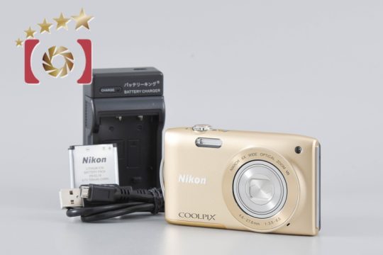 中古】Nikon ニコン COOLPIX S3300 スイートゴールド コンパクト