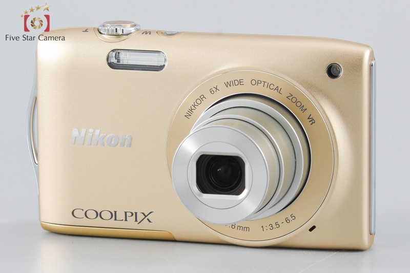 中古】Nikon ニコン COOLPIX S3300 スイートゴールド コンパクト