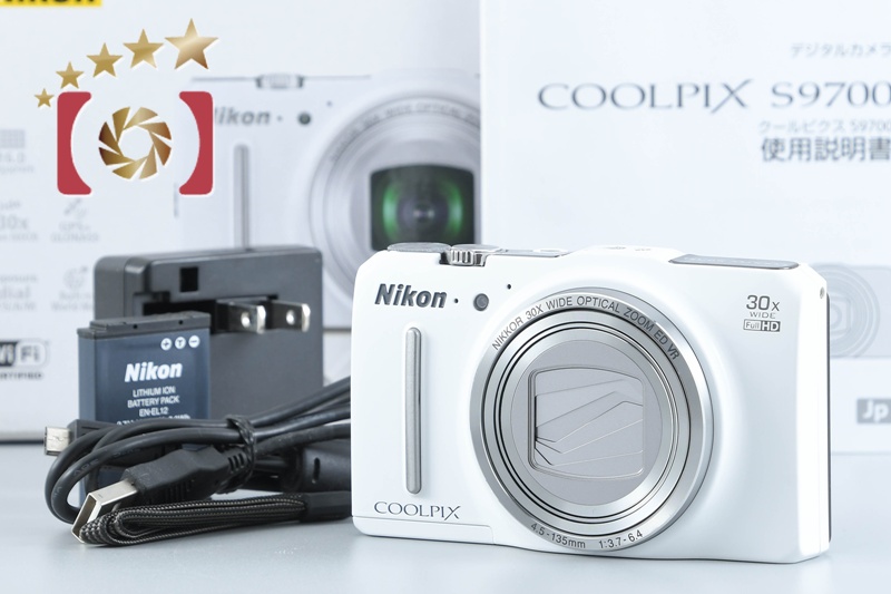 中古】Nikon ニコン COOLPIX S9700 エレガントホワイト