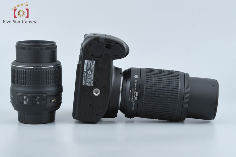 Nikon D3200 ダブルズームキット ブラック　中古美品 ニコン D3200 200mm ダブルズームキット [ブラック] 価格比較