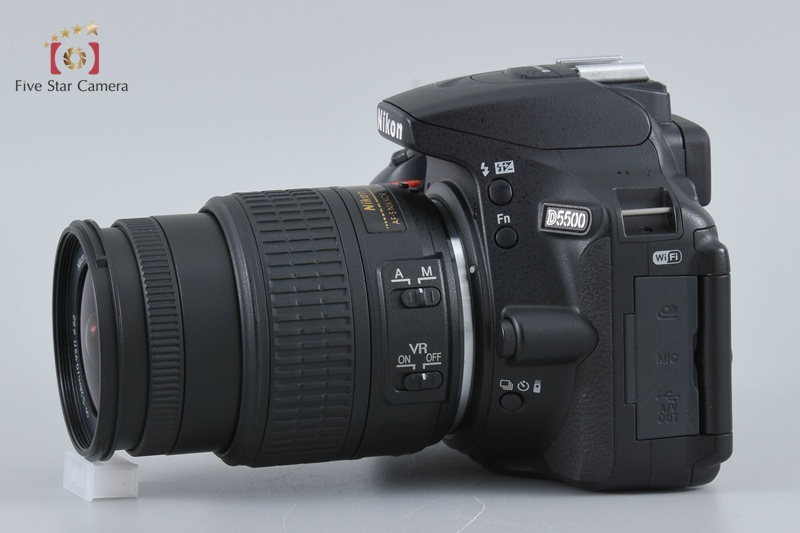 【中古・訳あり】Nikon D5500 + Nikon 18-55mm レンズ 中古】Nikon ニコン D5500 ブラック 18-55mm VR II レンズキット