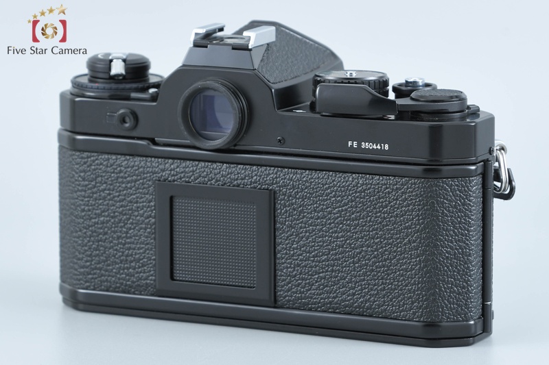 良品 NIKON FE ブラック　フィルムカメラ　モルト新品交換済 N M105 美品】モルト交換済み Nikon FE フィルムカメラ ブラック
