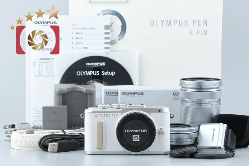 【シャッター回数1,167枚！】OLYMPUS PEN E-PL8 ダブルレンズ Amazon | OLYMPUS ミラーレス一眼 E-PL8 ダブルズームキット