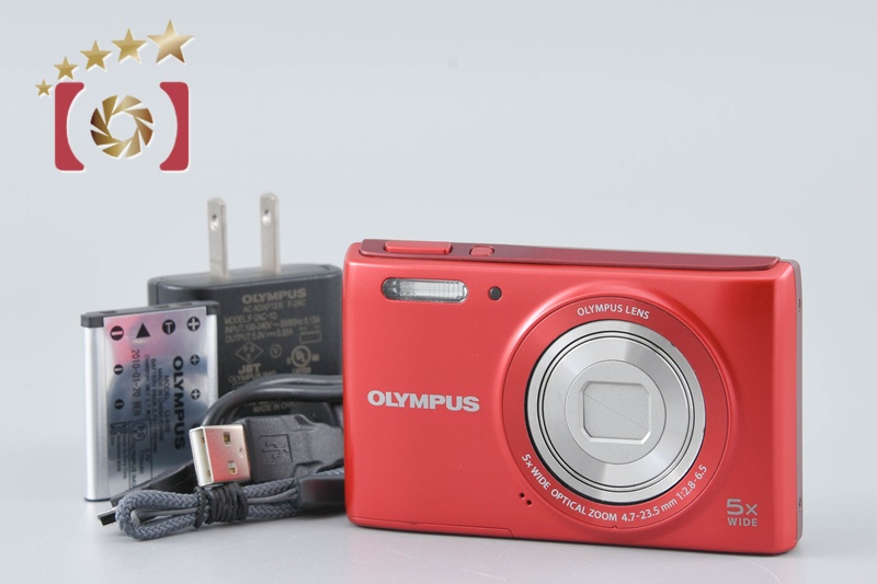 【動作確認済】Olympus VG-180 コンパクトデジタルカメラ レッド 中古】OLYMPUS オリンパス STYLUS VG-180 レッド コンパクト