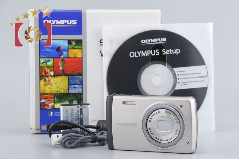中古】OLYMPUS オリンパス STYLUS VH-410 シルバー コンパクト