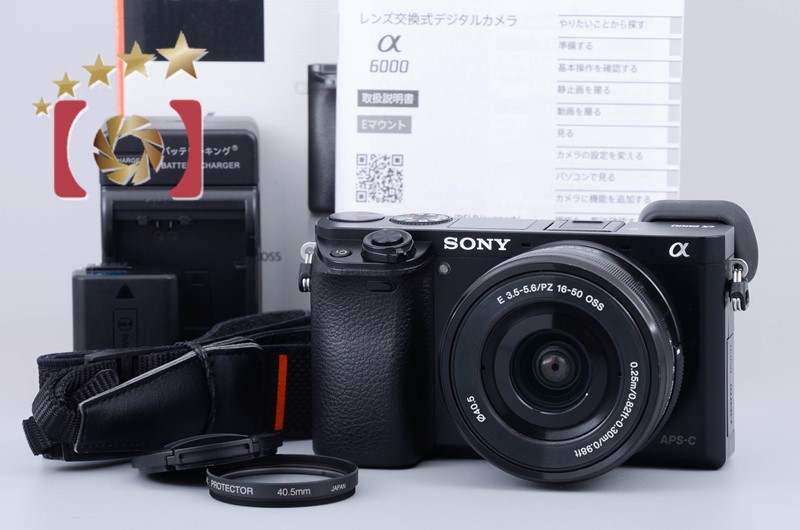 SONY - ソニー α6000 レンズキット ブラック 中古 SONY 【中古】SONY ソニー α6000 ILCE-6000 ダブルズームレンズ