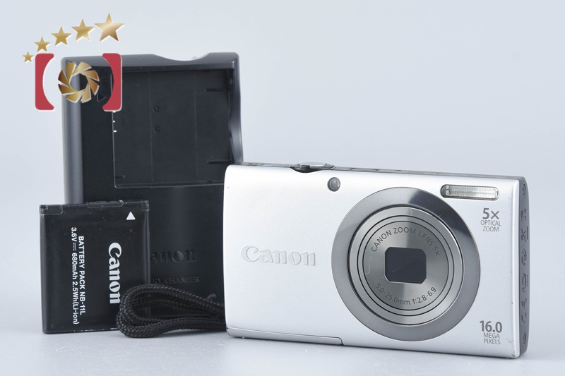 中古】Canon キヤノン PowerShot A2300 シルバー コンパクトデジタル