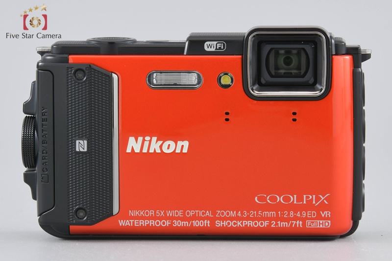中古】Nikon ニコン COOLPIX AW130 オレンジ コンパクトデジタルカメラ