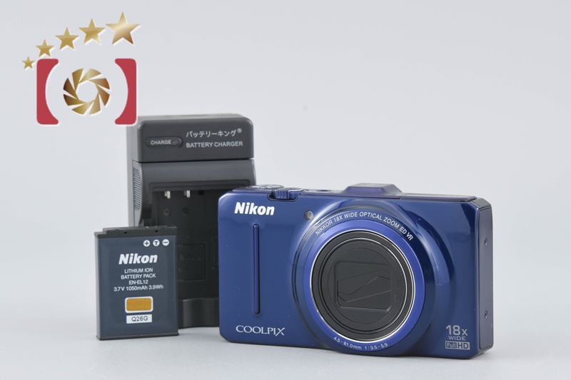 中古】Nikon ニコン COOLPIX S9300 ネイビーブルー コンパクトデジタル