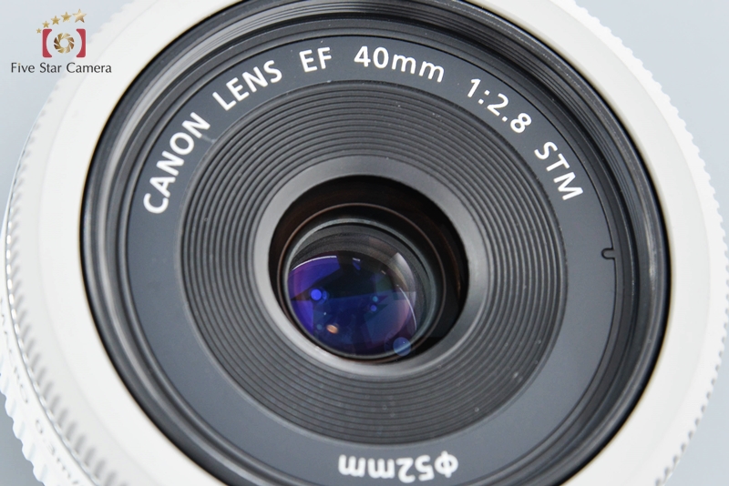 キヤノン EF 40mm F2.8 STM ホワイト バイセル公式】キヤノン Canon EF 40mm F2.8 STM ホワイト 一眼